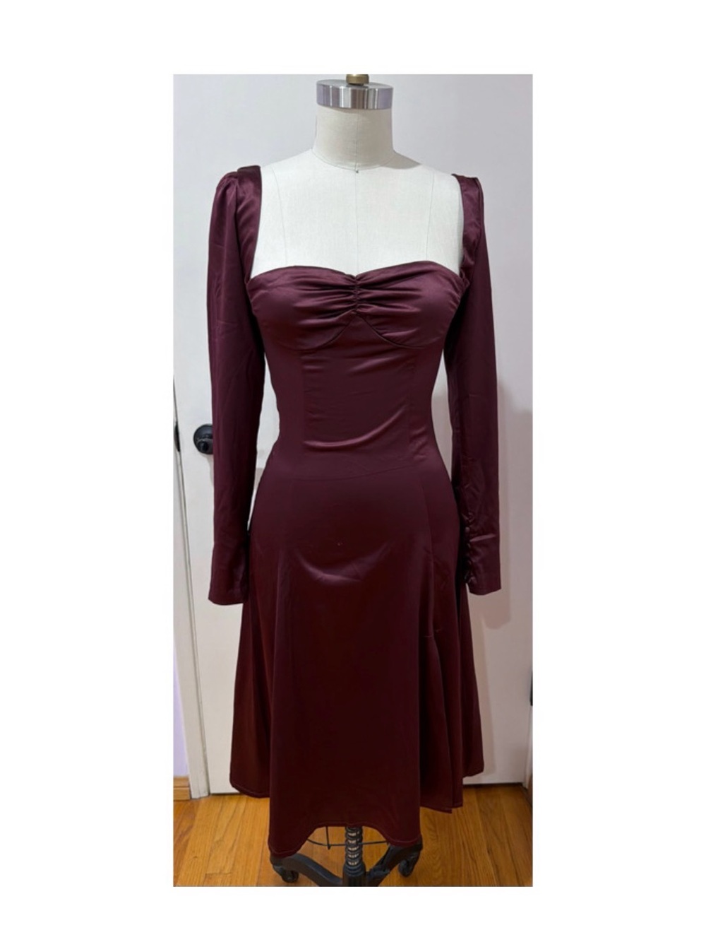 Satin Midi Dress